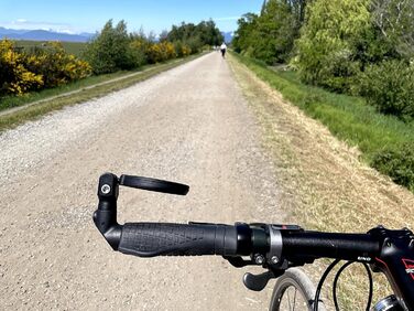 Велосипедне дзеркало Hafny, багаторівневе регулювання, HD-захисне скло, ударостійке, дзеркало для електровелосипеда, дзеркало заднього виду для велосипеда, HF-M952B-FR08 (синє скло без відблисків)