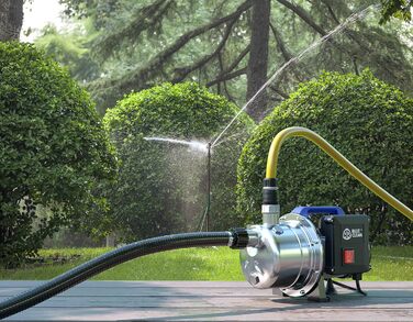 Насос самовсмоктуючий AR Blue Clean ARGP 800X для чистої води (800 Вт, макс. продуктивність 3500 л/год, макс. висота подачі 38 м) Базовий 800 Вт