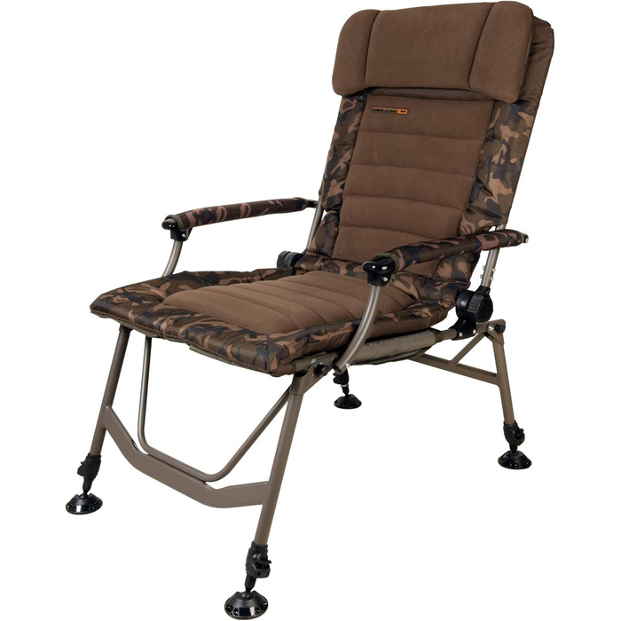 Крісло-реклайнер Fox Super Deluxe, рибальське крісло для лову коропа, крісло для нерухомої риболовлі, крісло для коропа для рибалок