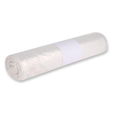 Сміттєві пакети Franz Mensch HygoClean Premium, 120 л, прозорі HDPE, у рулоні, 500 штук, водонепроникні сміттєві пакети 70 см x 110 см, стійкий до розриву сміттєвий пакет з плівки HDPE, ука (упаковка 500 шт.) Прозорі