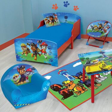 Дитяче ліжко Fun House 712532 Paw Patrol, з дерев&39яними ламелями, МДФ, синє, 140 x 70 x 59 см
