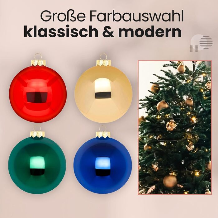 Різдвяні кульки набір з 30 шт DecoLite