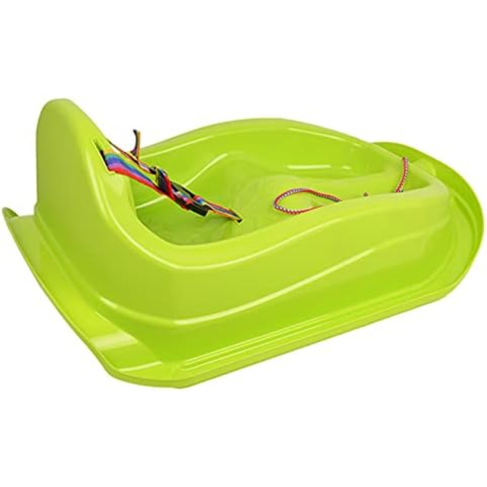 Дитячі санчата з ременем безпеки до 3 років зелені