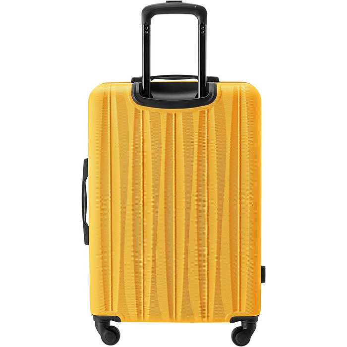 Валіза Puccini Bali, жорсткий корпус, середній розмір, жовтий колір (6)