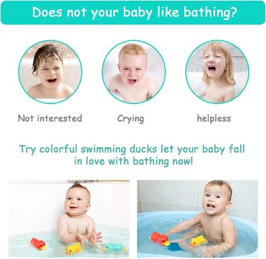 Іграшки для ванни, плаваючі іграшки для ванни Baby, водна гра для дітей, дитячі іграшки для 0 1 2 3 років, заводні іграшки для ван