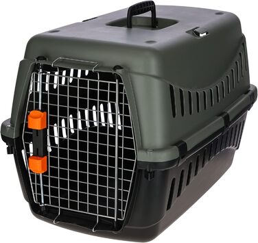 Транспортний ящик Kerbl Eco (Д x Ш x В 60 x 40 x 38,5 см, з мискою для води та ручкою для перенесення, високоякісні металеві дверцята) 80561