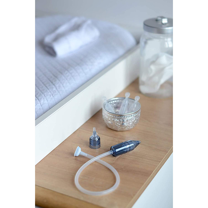 Назальний аспіратор Minidoo Росте разом з вашою дитиною завдяки 2 насадкам 0-3 місяці 3 місяці Фільтрує зворотний потік секрету в