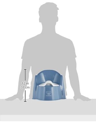 Горщик BabyBjrn, сіро-блакитний/білий