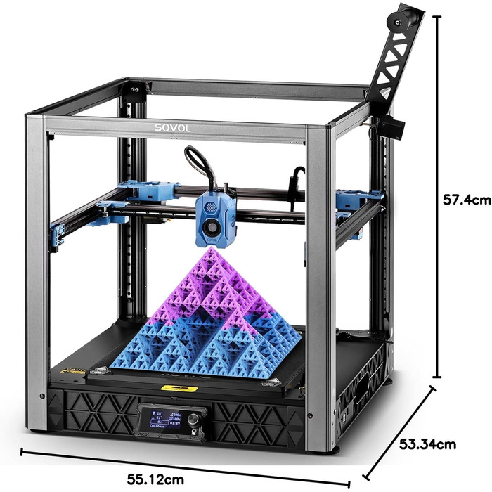 Принтер Sovol SV08 з камерою, 350x350x345 мм Core-XY 3D-принтер 700 мм/с, високошвидкісний друк із відкритим вихідним кодом, 3D-