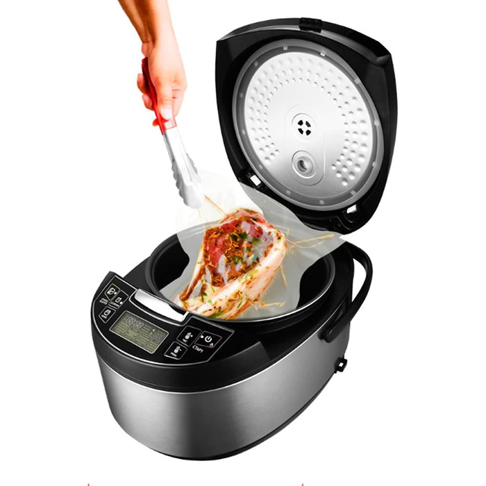 Мультиварка REDMOND RMC-RMC-M4512 (російська), 40 програм (хліб, приготування на пару тощо), сенсорний РК-дисплей, 5 літрів, Мульт