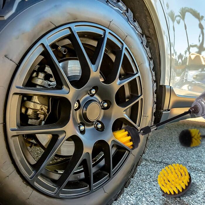 Щітка насадка акумуляторна викрутка, 5 шт. щітка акумуляторна викрутка дриль набір для чищення ванних кімнат, ванн, підлоги, марму