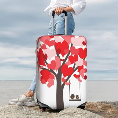 Чохол для валізи Дерево Любові, еластичний захист від подряпин, розмір XL, чорний (95 см)