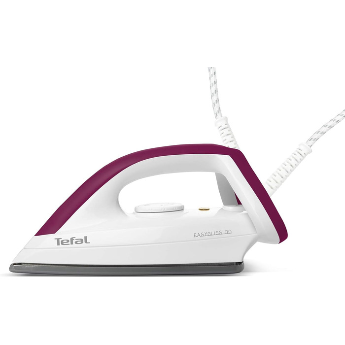 Суха праска 1200 Вт технологія Durilium підошви термостат готове світло наддовгий шнур живлення білий / темно-червоний, 4030 Easyg