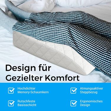 Ортопедична подушка для ніг, подушка для підтримки кровообігу, яку можна прати, 740x15 см