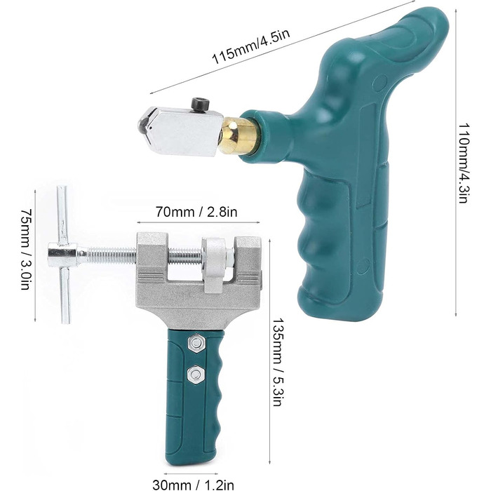 Ергономічний набір інструментів для різання скла для робіт з плиткою зроби сам