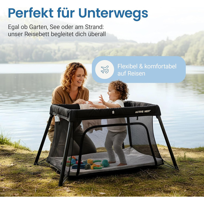Дитяче ліжечко-дорожнє з матрацом та рюкзаком площа лежання 9660 см (03 роки) збирається за 15 секунд легка вага 6 кг компактна складна конструкція бічний вхід водовідштовхувальний матрац