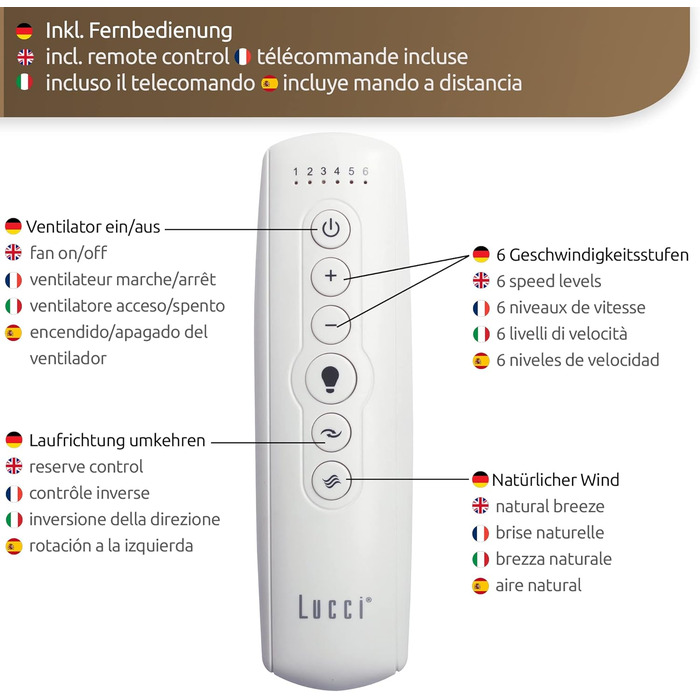 Стельовий вентилятор Akmani, вентилятор в комплекті з пультом дистанційного керування, сучасний стельовий вентилятор з 3 лопатями