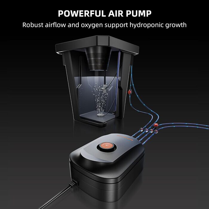 Гідропонна система вирощування Spider Farmer DWC з глибоководною культурою на 7 галонів, новим трикутним дизайном кришки, циркуляційною крапельною садовою системою з крапельним набором у горщиках, повітряним насосом 8 Вт, 2 відра