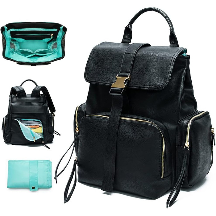 Сумка для пеленання дитини рюкзак шкіряний підгузник для пеленання рюкзак підгузники з ізольованими кишенями дитячі сумки для мами