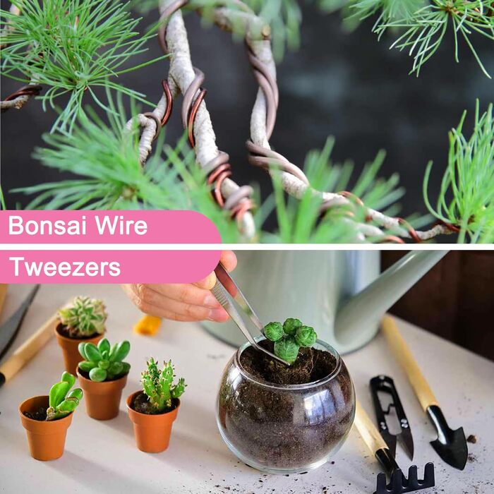 Набір інструментів для бонсай, 16 предметів секатор, ножиці для бонсай, дріт для формування, міні-граблі та лопатка C