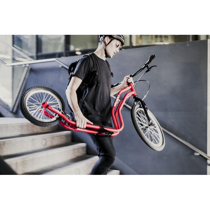 Самокат YEDOO Mula - до 150 кг, самокат з пневматичними шинами 20/16 - для дорослих, самокат з підставкою і регульованим кермом, с