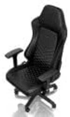 Ігрове крісло noblechairs Hero, вантажопідйомність 150 кг, офісне крісло зі штучної шкіри, ергономічне, письмове крісло, чорний/платиново-білий, обертове комп&39ютерне крісло з колесами, ігрове крісло, в комплекті подушка, чорна/біла штучна шкіра