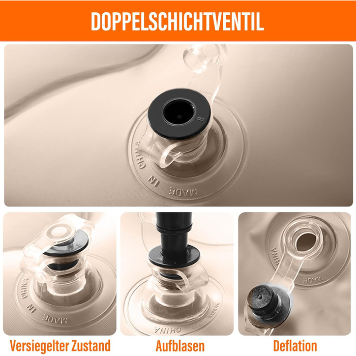 Надувний матрац Ergocar для автомобіля Happy Cat з насосом, подушка для кемпінгу та автокрісла для подорожей, кемпінгу, двору та пляжу (синій)