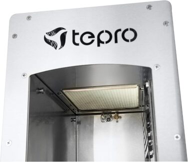 Стейк-гриль Toronto, керамічний інфрачервоний пальник потужністю 3 кВт, газ 800 градусів, розміри приблизно 23 x 56 x 40,5 см, срі