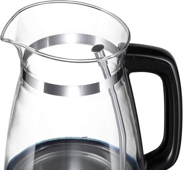 Чайник Russell Hobbs 1,7 л, 2400 Вт, оптимізований скляний вилив, світлодіодне освітлення Класичний дизайн (скороварка, знімна кришка, фільтр від накипу, основа з нержавіючої сталі)26080-70