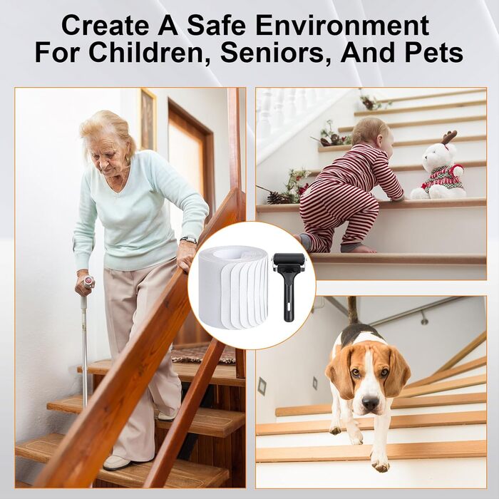 Килимки для сходів Cozary, протиковзкі килимки для сходів, прозорий водонепроникний самоклеючий килимок для сходів, протиковзкі сходинки, для дерев&39яних сходів у приміщенні, протиковзкий килимок, 15 шт. , 15 см x 60 см