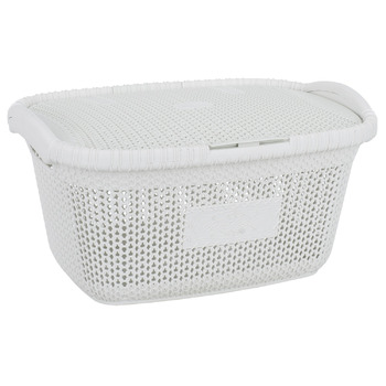 Кошик для білизни Violet Hous 1002 Виолетта WHITE 28 л (7195486)