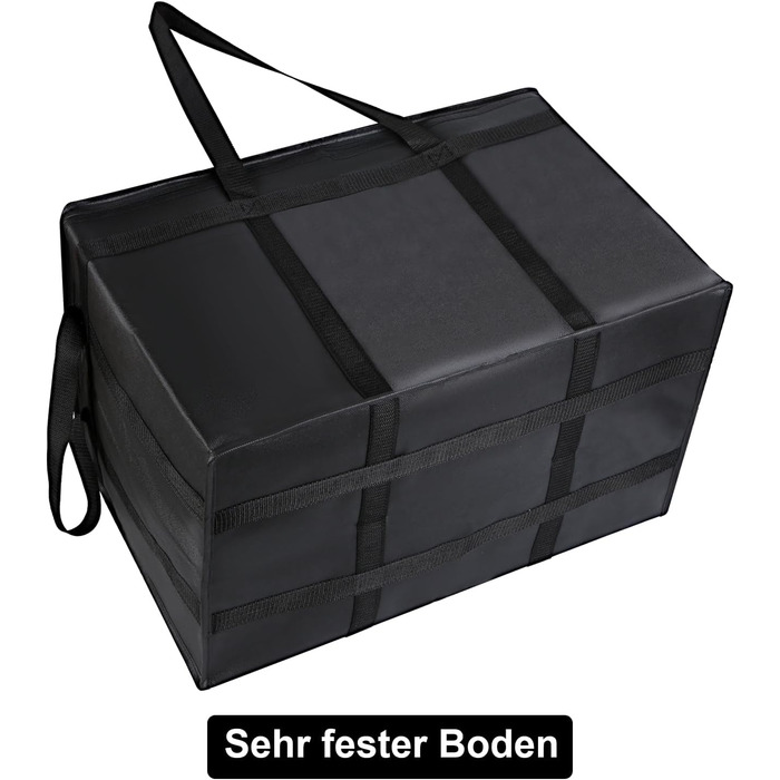 Сумка-холодильник musbus багаторазового використання, ізольована, ідеально підходить для покупок продуктів (чорна) Термосумка-холодильник Термосумка-холодильник 1 розмір 57 см x 35,5 см x 38 см Чорний 1