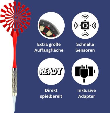 Найкращий спортивний електронний дартс у Блекпулі Електронний дартс зі світлодіодними дисплеями Електронний дартс з 12 дротиками та запасними наконечниками Високоякісний дартс-машина для 8 гравців