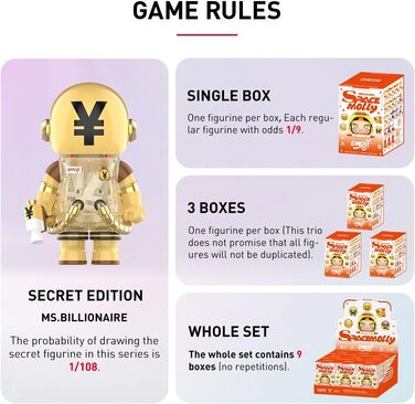 Космічна Моллі 100 Емодзі серія Фігурка Аніме Фігурки Колекційні Фігурки Колекційна Мистецтво Іграшка Фігурки Подарунок 100 Емодзі 22,9 сантиметра