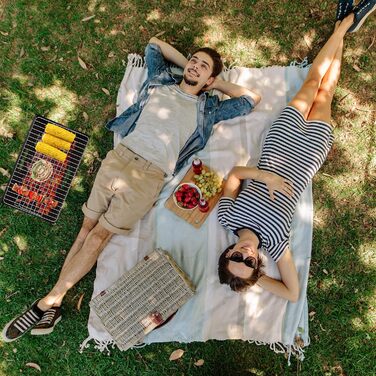 Складаний гриль Relaxdays, з вугіллям та решіткою для гриля, складний гриль, для пікніків та кемпінгу, розміри HWD 30x45,5x30 см, чорний