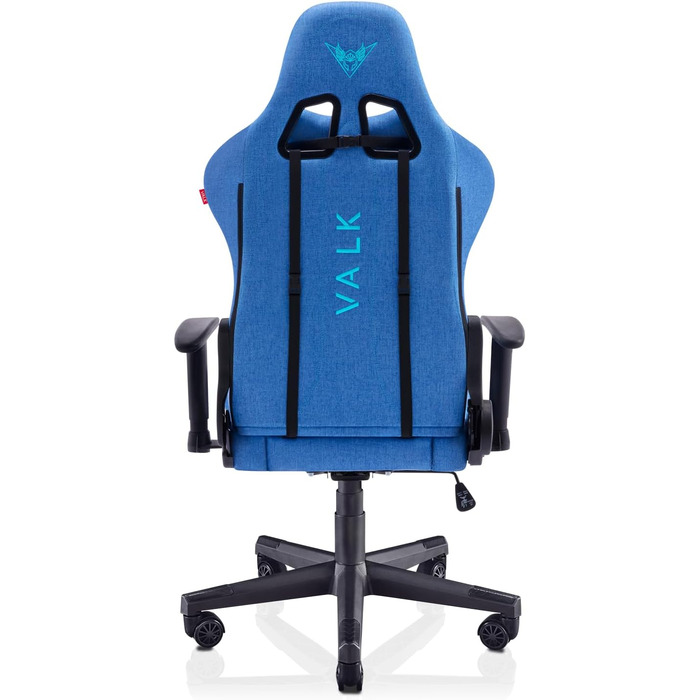 Тканинне ігрове крісло, ігрове крісло (дихаюча м&39яка тканина, нахил спинки 160, 2D підлокітники, ергономічне) Робоче крісло, офісне крісло (сапфірово-синій) Тканина сапфірово-синього кольору