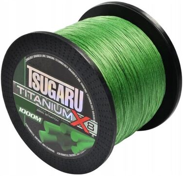 Волосінь 8-ниткова плетена основна волосінь Titanium X8 150 м/1000 м 0.08-0.40 мм 0.20 мм / 34.2 кг / 1000 м