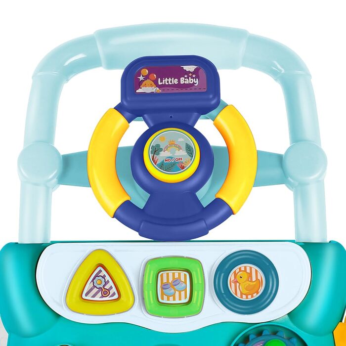 Дитячі ходунки для навчання сидіти та стояти, подарунок для малюків від 9 місяців для хлопчиків та дівчаток, розширювані, 3 в 1, 62 x 68 x 36-81 см, зелені YR60163402