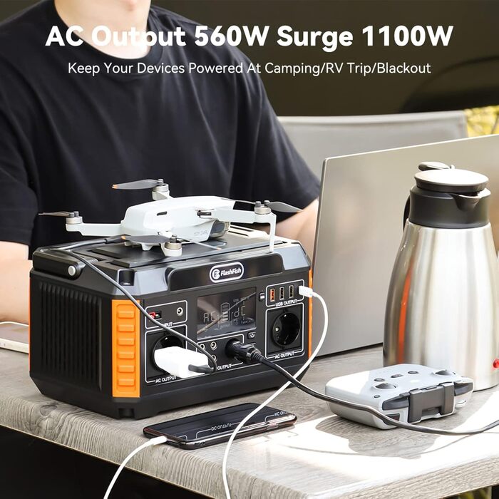 Портативна електростанція Irishom Power Station, сонячний генератор 140 400 мАг/520 Втгод, акумуляторна електростанція CPAP потужністю 600 Вт з 3 режимами зарядки для дому, відпочинку на природі, кемпінгу, аварійного живлення