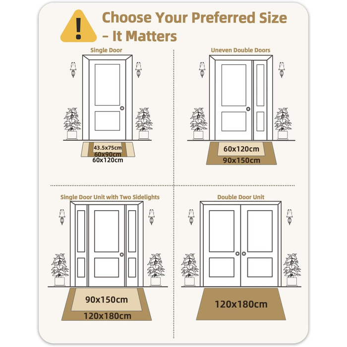 Килимок для вулиці Color G, міцний 60 x 90 см, нековзний, миється, водонепроникний, брудозахисний килимок для вхідних дверей, входу, балкону (сірий) сірий 60 x 90 см (прямокутний)