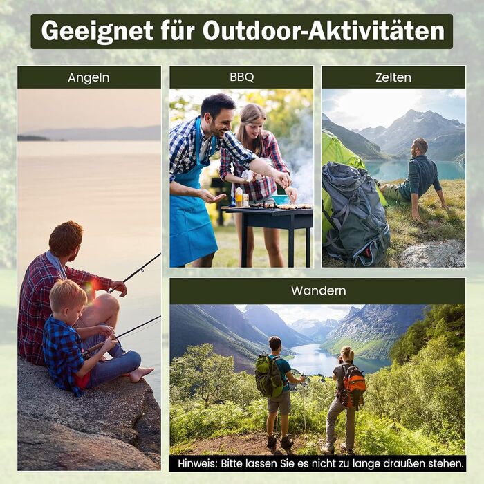 Складаний кемпінговий стілець COSTWAY, комплект з 2 шт. , з лляним сидінням та бамбуковим каркасом, витримує до 150 кг, включає сумку для перенесення, для кемпінгу, використання на вулиці та в приміщенні, бежевий