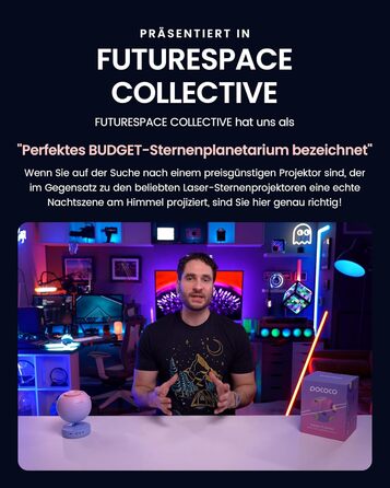 Проектор зоряного неба POCOCO, світлодіодний проектор для галактик, планетарій для дітей та дорослих, нічник-проектор Aurora з 2 дисками та таймером, креативне освітлення, засіб для сну та релаксації, білий