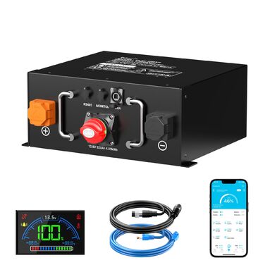 Підсидільний LiFePO4 акумулятор, сертифікований ECE R10 з вбудованою системою BMS 250A із захистом від низьких температур, 12 000 циклів та 10-річним терміном служби, для караванів, сонячних систем, накопичувачів енергії, 12V 320AH акумулятор для автофург