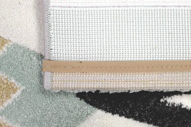 Ігровий килимок дитяча кімната кактус зебра індійський намет лев жовтий сірий крем розмір 160x230 см