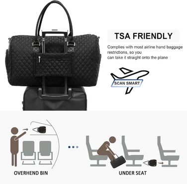 Спортивна сумка Дорожня сумка жіноча, сумка вихідного дня для подорожей, сумка-клініка для пологів з туалетною сумкою, відділенням