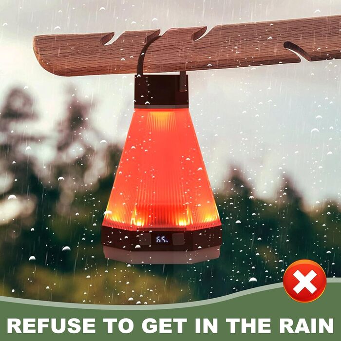 Світлодіодний кемпінговий ліхтар, RGB-лампа зі зміною кольору, водонепроникний кемпінговий ліхтар IPX4, портативний наметовий ліхтар, кемпінговий ліхтар із USB-перезаряджанням, 8 режимів освітлення, для вулиці, саду, кімнати, тераси, аварійних відключень