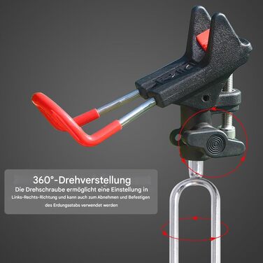 Тримач для вудки Leeko, тримач для вудки 2 шт. и з нержавіючої сталі універсальна підставка для вудки 360 регульований тримач для вудки риболовецькі аксесуари підлоговий портативний та знімний наземний