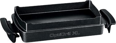 Деко для випікання Tefal XA7278 OptiGrill XL підходить для всіх моделей OptiGrill XL Місткість 2 літри Лита під тиском алюмінієва форма з антипригарним покриттям Кількість порцій від 4 до 6 Чорний
