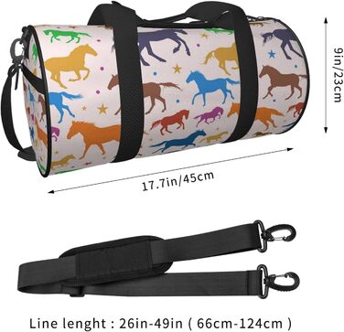 Яскраві дорожні сумки Скачучі коні, спортивні сумки для фітнесу та подорожей, велика сумка для покупок та подорожей, сумки на нічліг та на вихідні для чоловіків та жінок