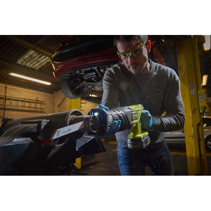 Безщіткова акумуляторна пила RYOBI 18 V ONE R18RS7-0 (зворотно-поступальне пиляння 30 мм, максимальна глибина пропилу в деревині 2